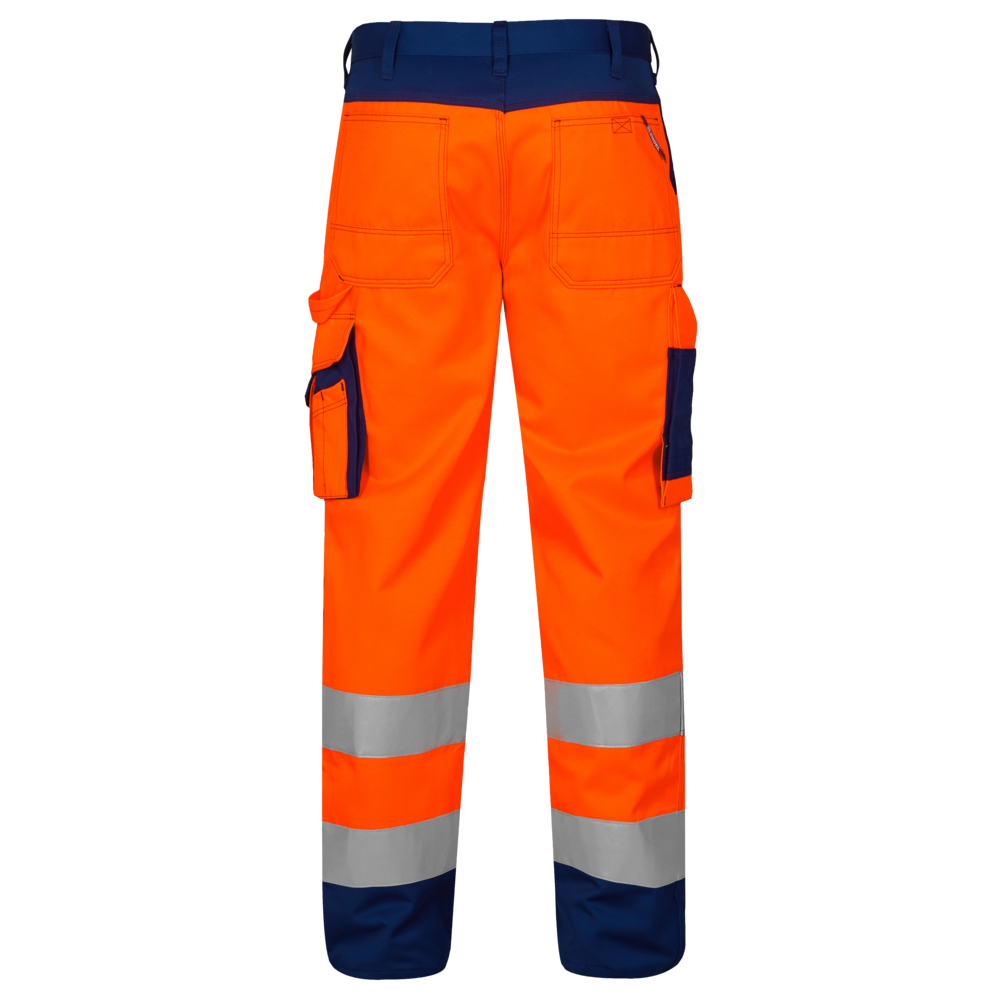 2501 ENGEL Safety Trousers Orange/Navy Class 2
