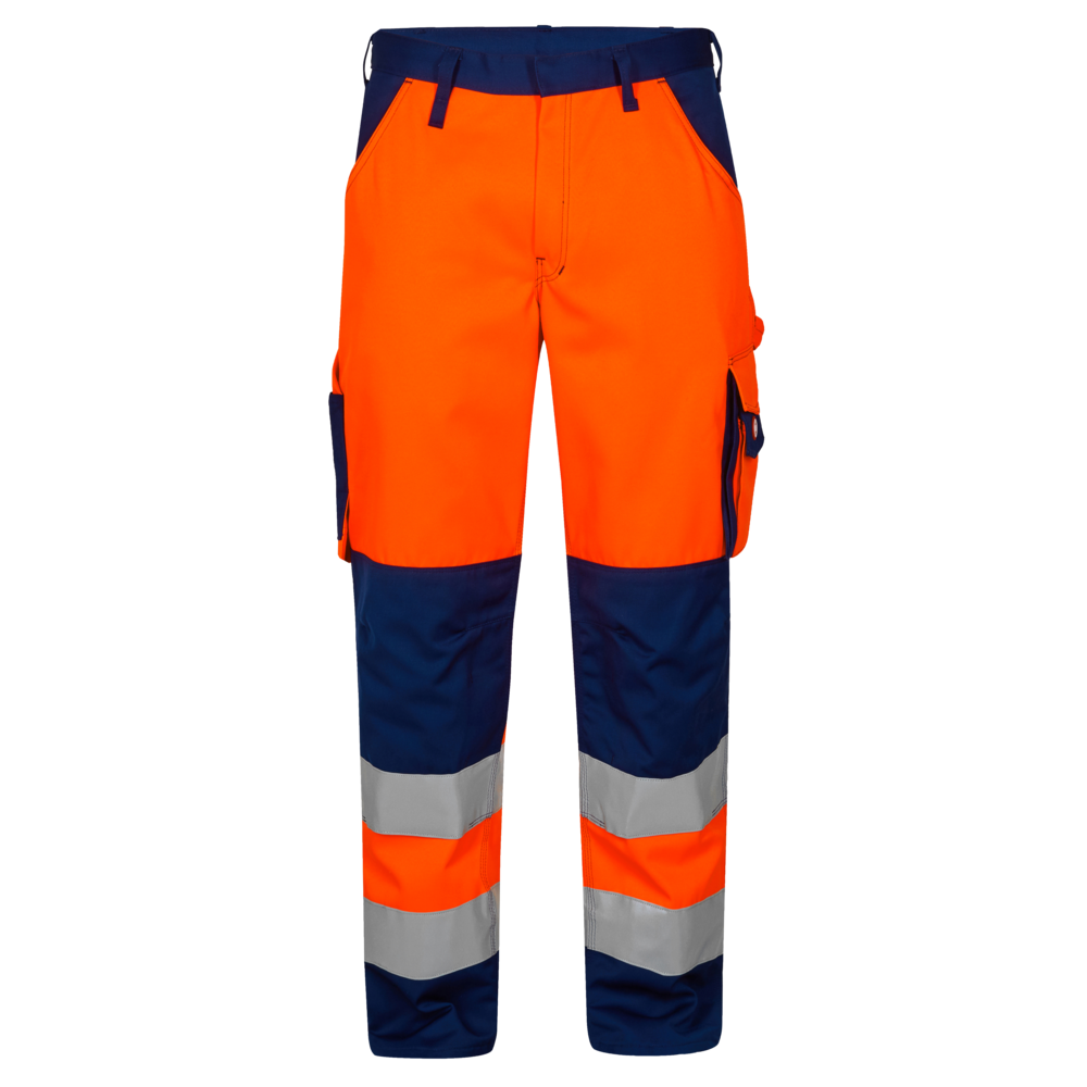 2501 ENGEL Safety Trousers Orange/Navy Class 2