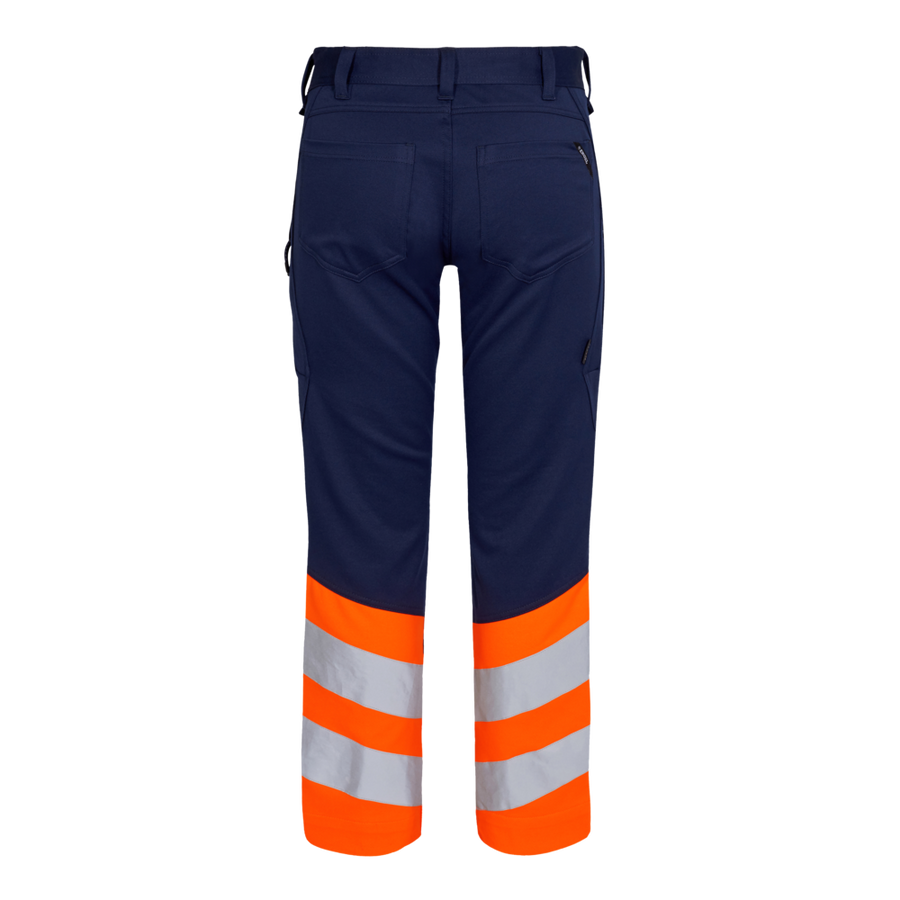 Super Stretch Safety Trousers (various colours) with Hi Vis Orange 2546