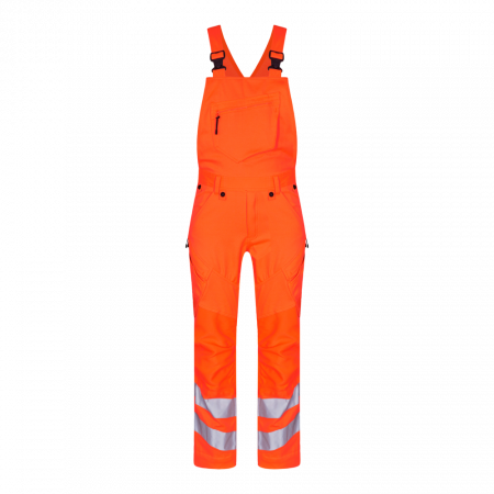Hi Vis Orange Super Stretch Safety Bib n Brace 3544-2 (Various Colour Options)