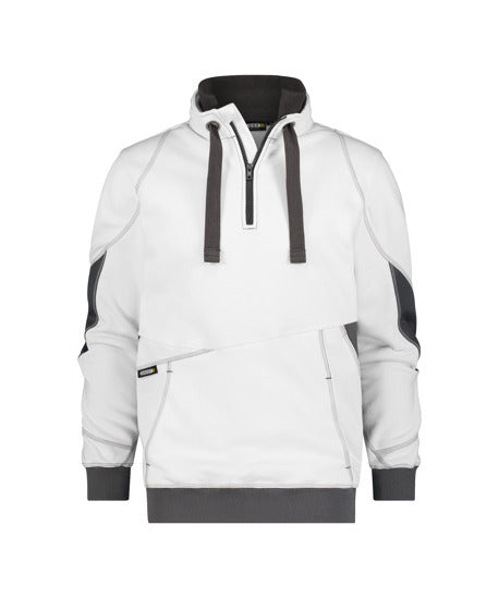 DASSY Stellar Half Zip Sweatshirt White/Grey