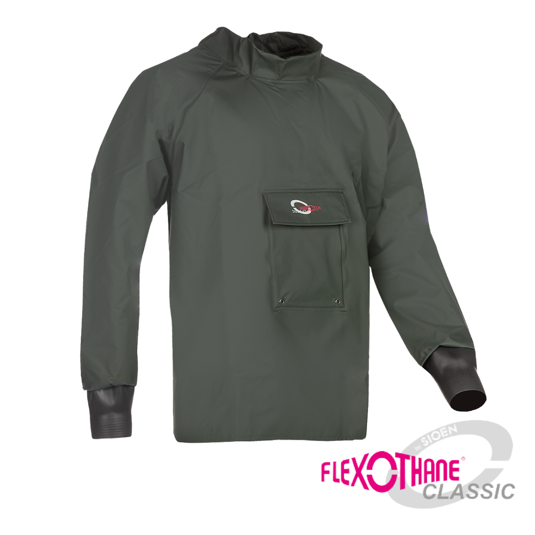 Classic Flexothane Waterproof Dairy Smock with sealed cuffs Protecwearstore