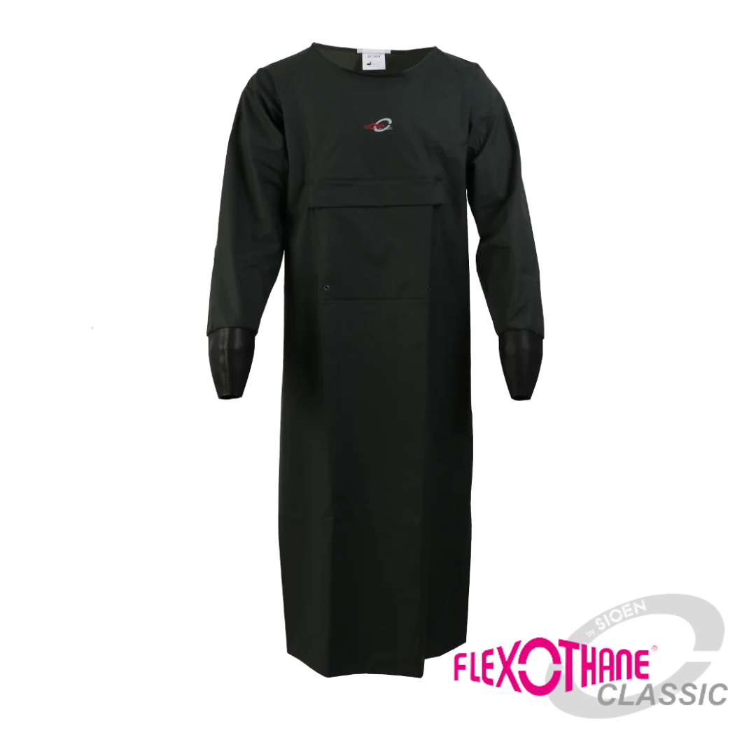 Classic Flexothane Waterproof Dairy Gown with sealed cuffs