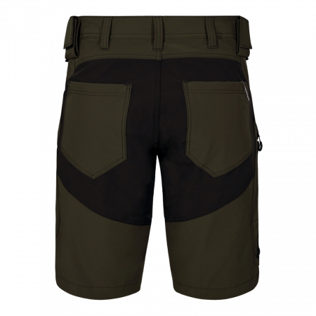ENGEL X-Treme Forest Green work shorts with 4-way stretch