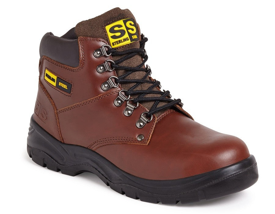 **LAST PAIR** Stirling SS807 Brown Lace up Safety Boot