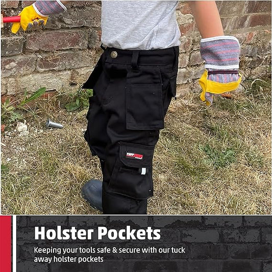 Kids Tuff Stuff Work Trousers - Grey