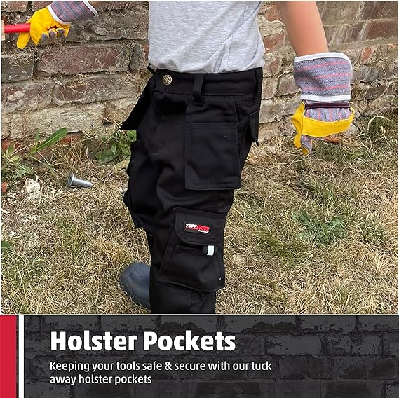 Kids Tuff Stuff Work Trousers - Grey