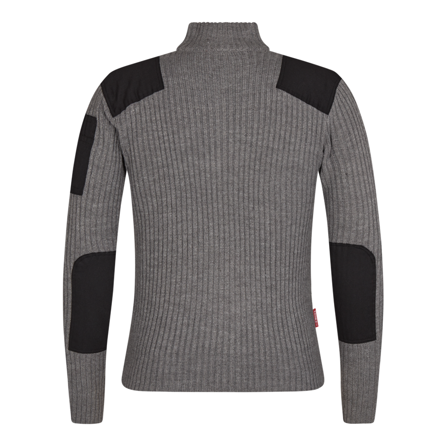 ENGEL Combat 1/2 zip knit Jumper 8017 CHARCOAL