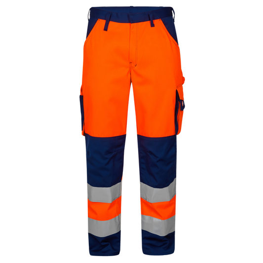 2501 ENGEL Safety Trousers Orange/Navy Class 2