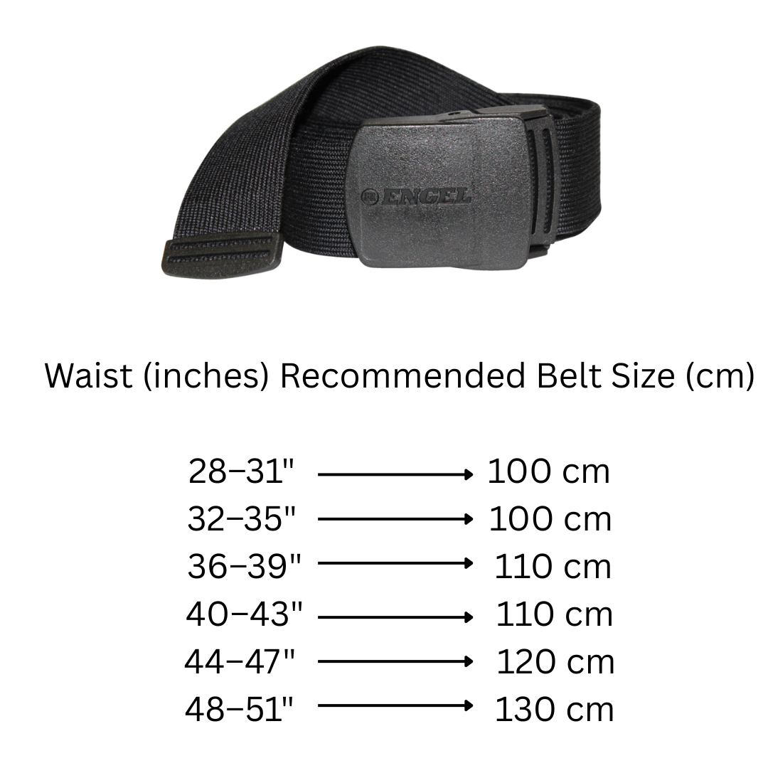 ENGEL Stretch Elasticated Belt with Plastic Buckle 9005