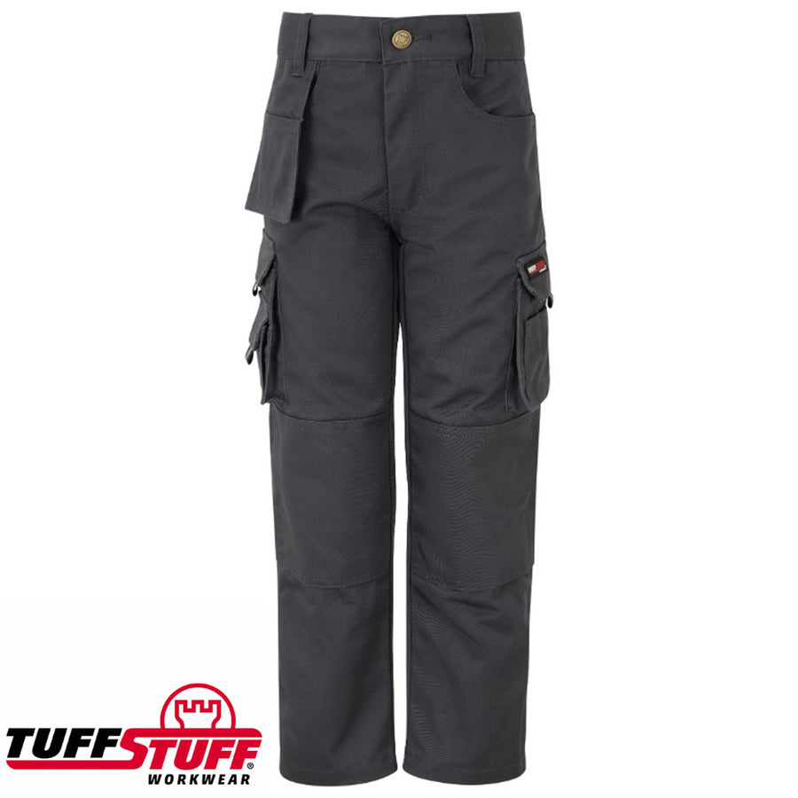 Kids Tuff Stuff Work Trousers - Grey