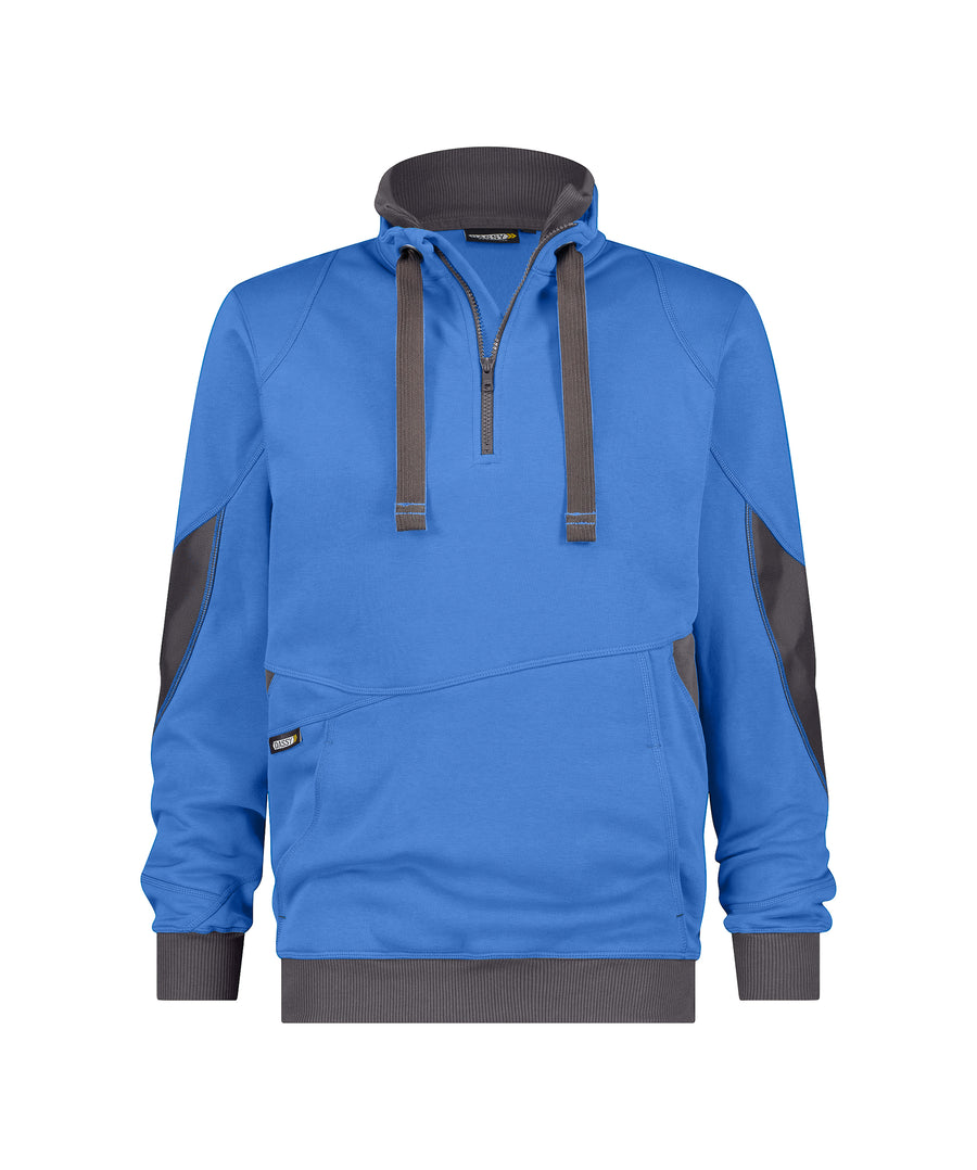 DASSY Stellar Half Zip Sweatshirt Azure/Grey