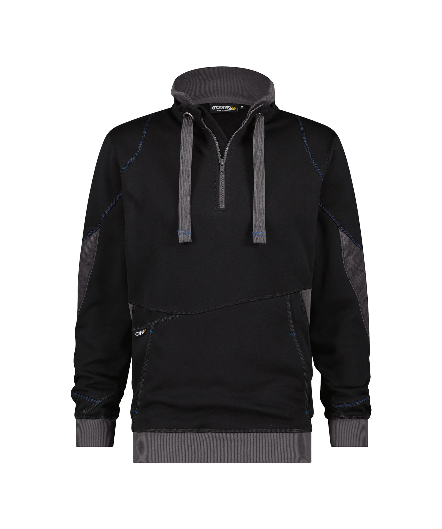 DASSY Stellar Half Zip Sweatshirt Black/Grey