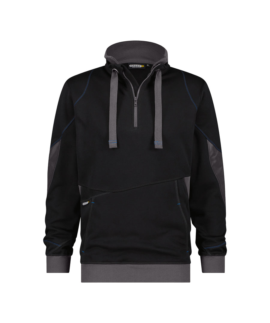 DASSY Stellar Half Zip Sweatshirt Black/Grey