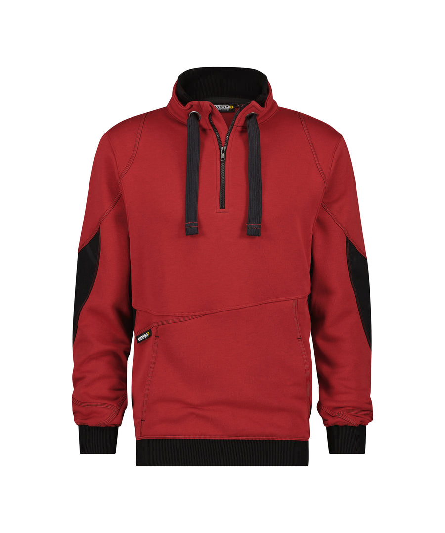 DASSY Stellar Half Zip Sweatshirt Red