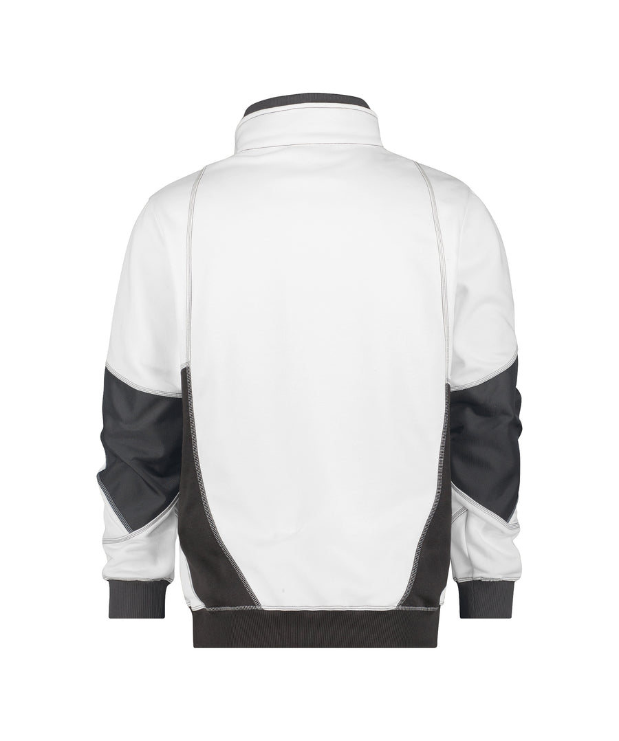 DASSY Stellar Half Zip Sweatshirt White/Grey