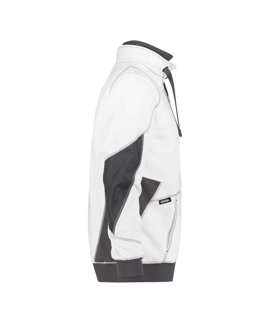 DASSY Stellar Half Zip Sweatshirt White/Grey