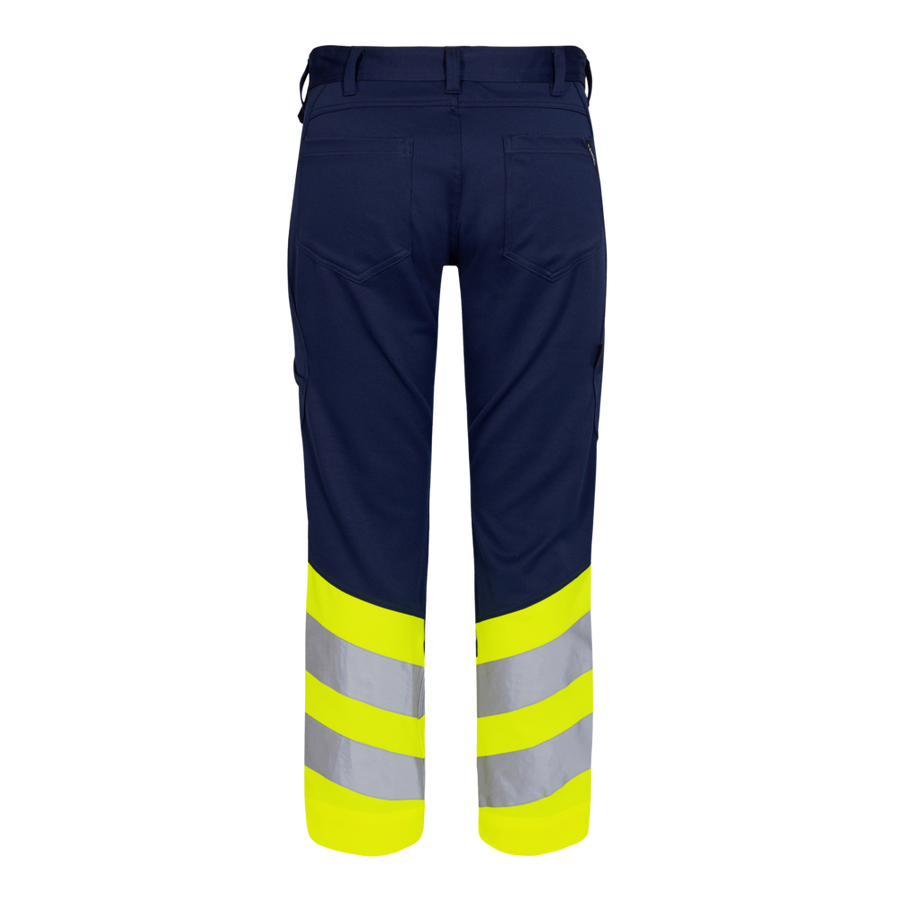 Super Stretch Safety Trousers (various colours) with Hi Vis Yellow 2546