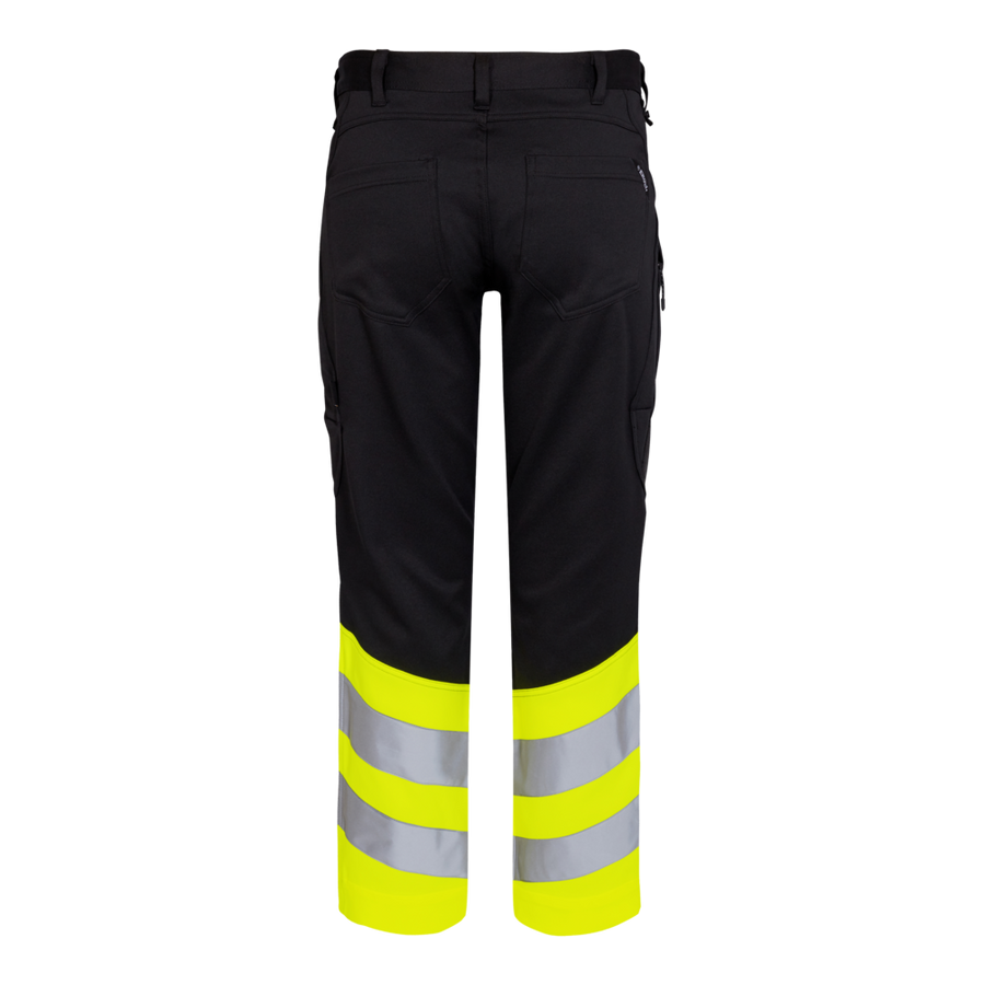 Super Stretch Safety Trousers (various colours) with Hi Vis Yellow 2546