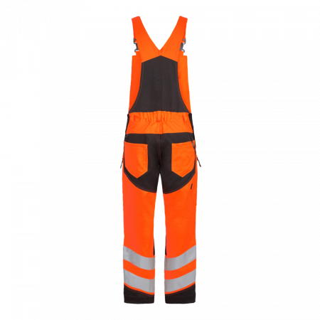 Hi Vis Orange Super Stretch Safety Bib n Brace 3544-2 (Various Colour Options)