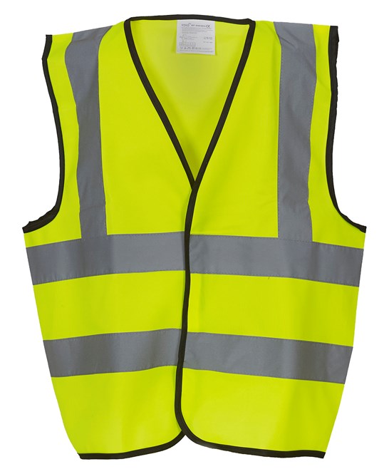 Kids Hivis Vest YELLOW or ORANGE