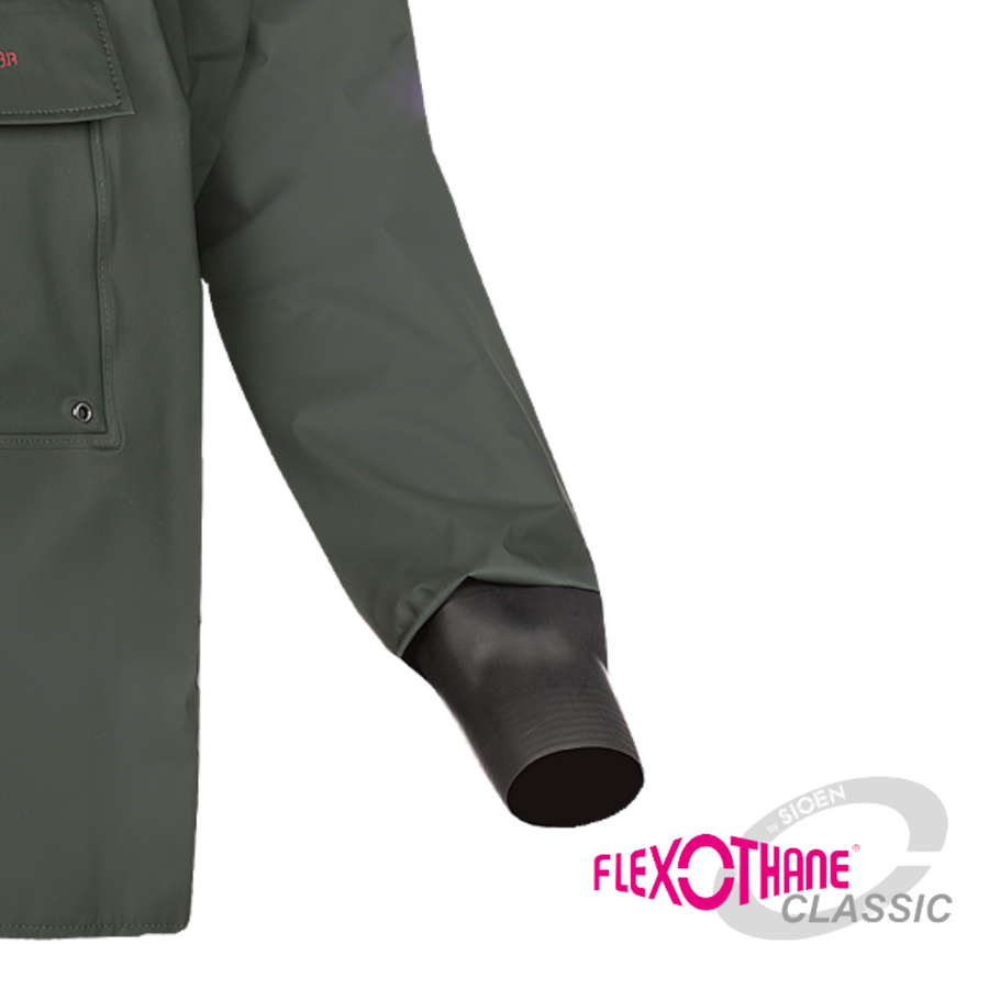 Classic Flexothane Waterproof Dairy Smock with sealed cuffs