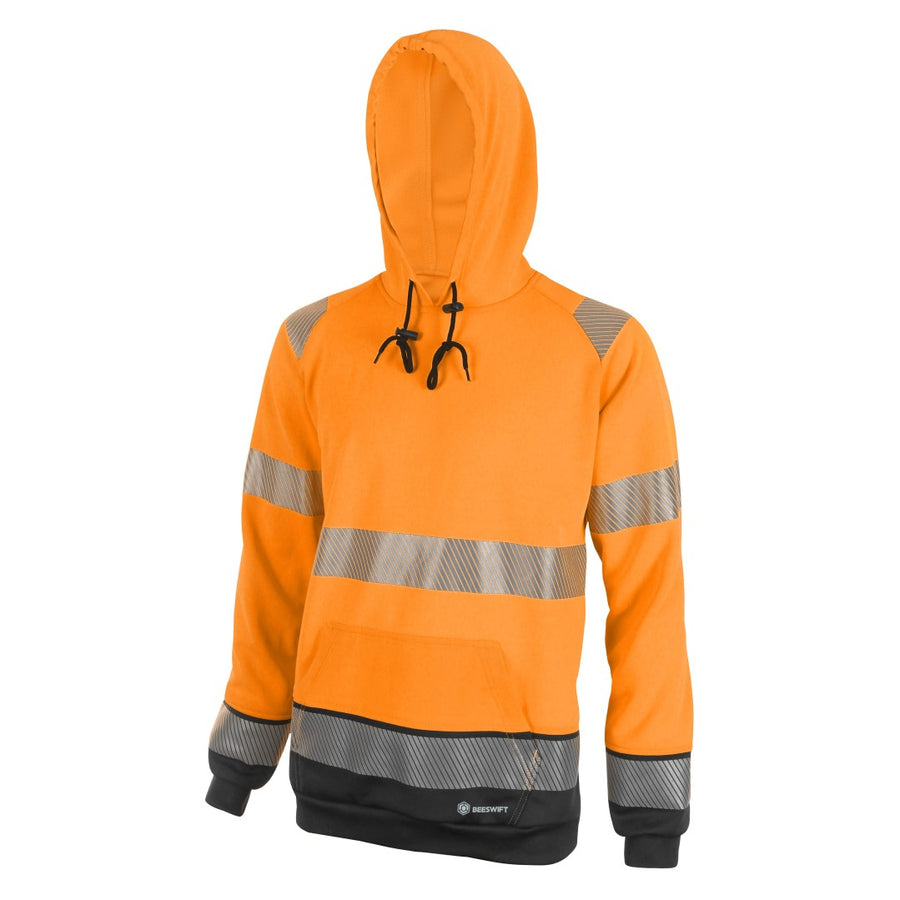 Two tone hi top vis hoodie