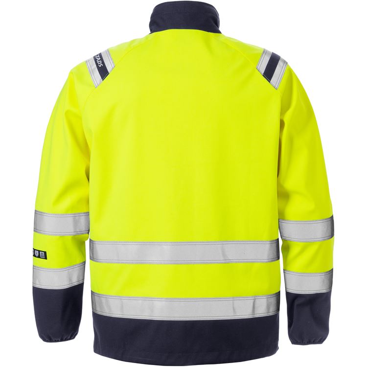 Flamestat Softshell Hi Vis Yellow/Navy Jacket Class 3 4016