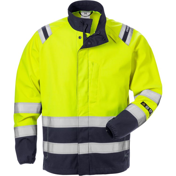 Flamestat Softshell Hi Vis Yellow/Navy Jacket Class 3 4016