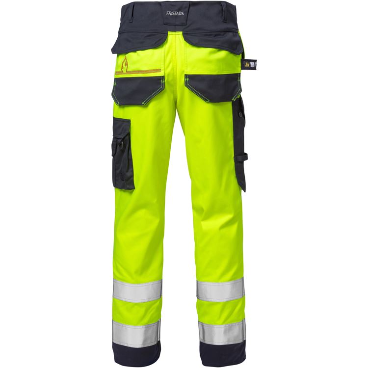 Flamestat High Vis Yellow/Navy Stretch Trousers Class 2 2161 ATHF