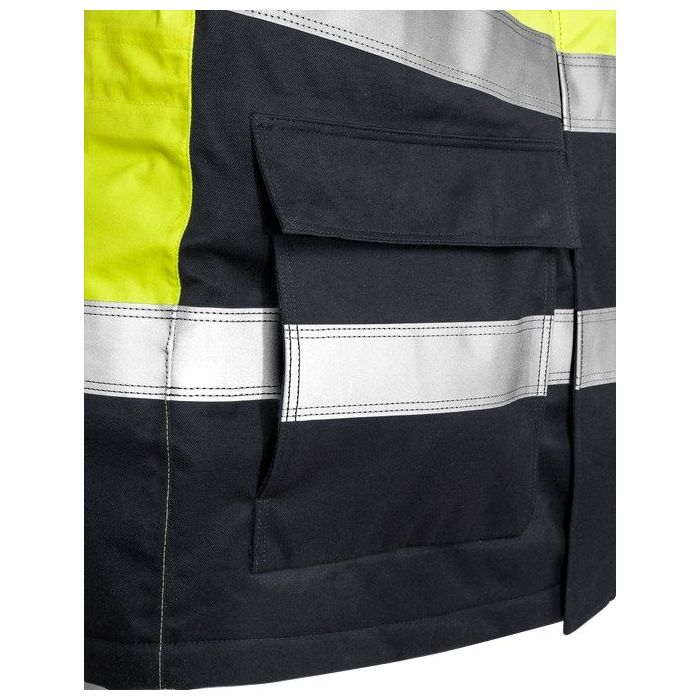 Flamestat high vis Yellow/Navy Airtech® Winter Parka Class 3 4086 ATHR