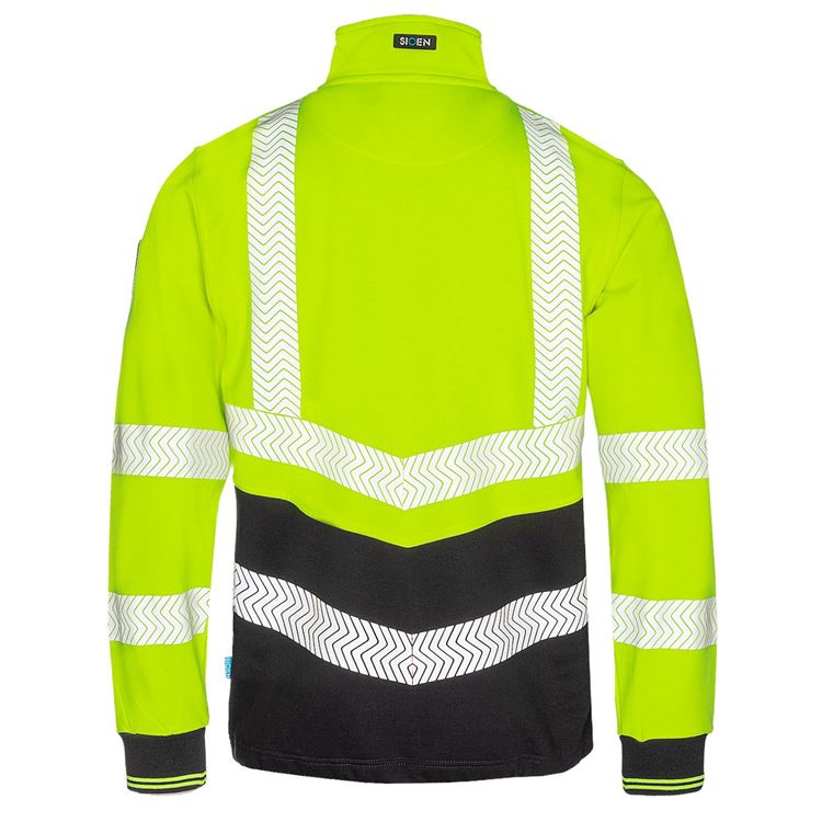 Corran Hi-vis Yellow/Navy Sweater With FR/ARC Protection 616a