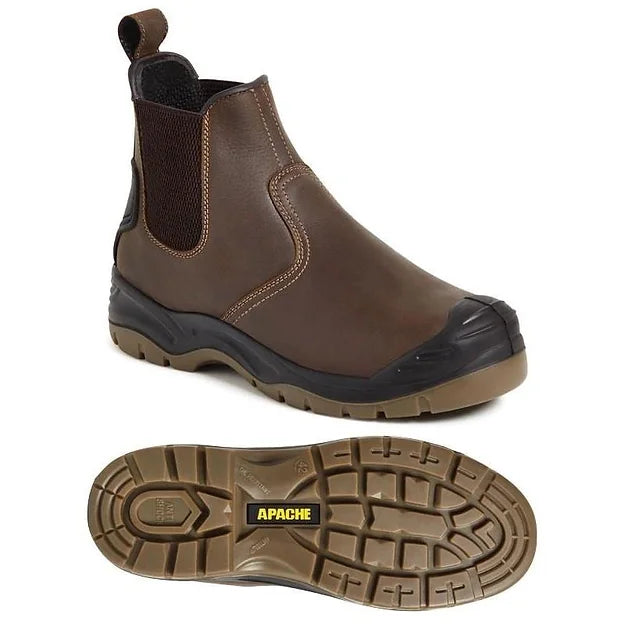 APACHE AP715 Safety Boot - Brown