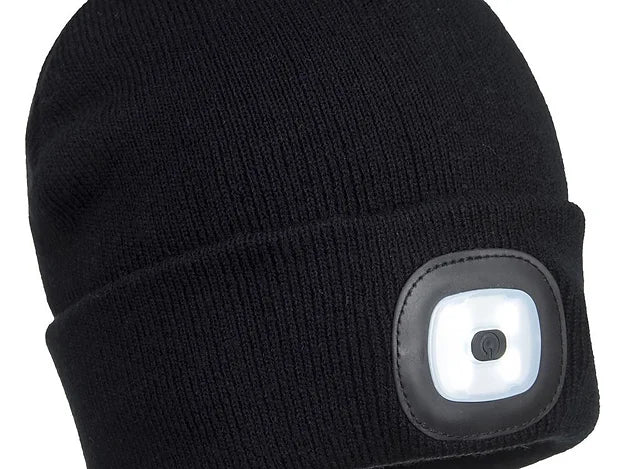 Portwest Beanie with Re-chargeable LED light