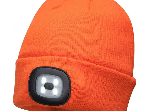 Portwest Beanie with Re-chargeable LED light