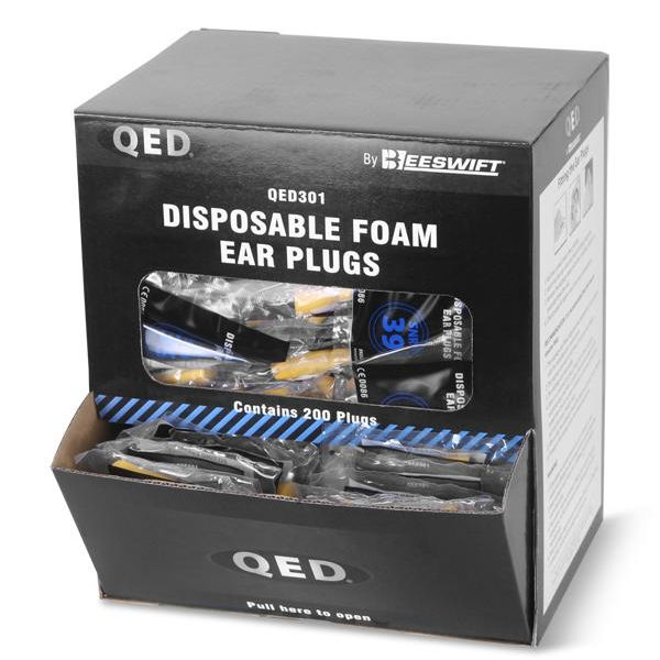 QED Disposable Ear Plugs (Box of 200 pairs)
