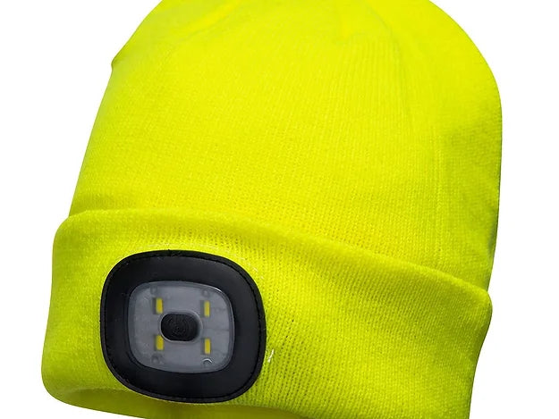 Portwest Beanie with Re-chargeable LED light