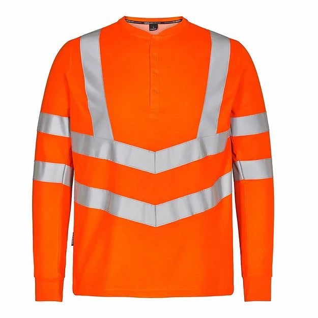 ENGEL Safety Hi Vis Long Sleeve Grandad Top