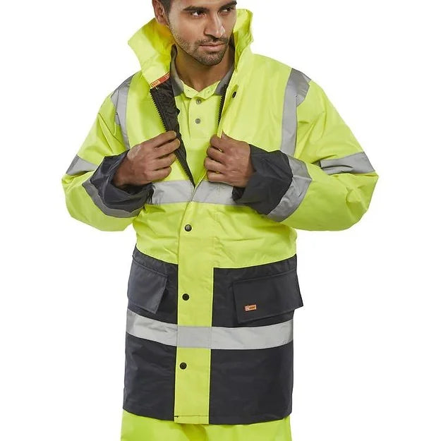 Hi Vis Safety 2 Tone Traffic Jacket