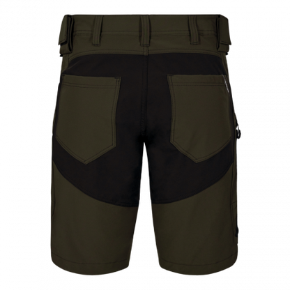 ENGEL X-Treme Forest Green work shorts with 4-way stretch