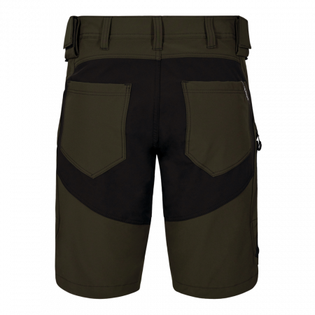 Forest Green X-treme work shorts with 4-way stretch