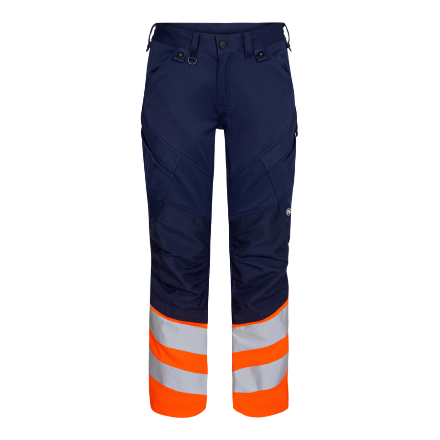 Super Stretch Safety Trousers (various colours) with Hi Vis Orange 2546